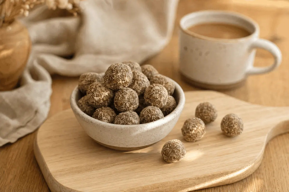 Tactical Foodpack Cookie Balls in einer Schüssel