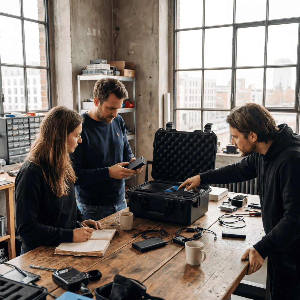 BlackoutBox Premium wird in Berlin gepackt